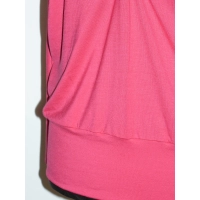 Bluzka Amanda kimono nietoperz z dekoltem - amarant